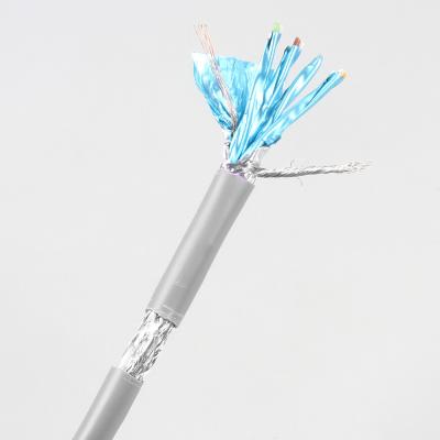 China Shielded Twisted Pair Network Cat 7 Cable 100meters 305m Gray Color for sale