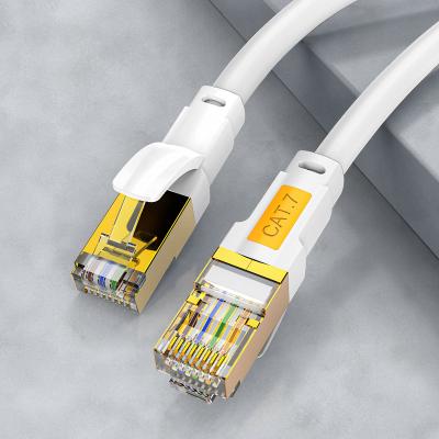 China 10Gbps Shielded Cat7 Patch Cord 600MHz High Speed Multipurpose for sale