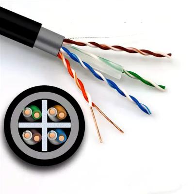 China Cobre puro de la red doble de la envoltura Cat6 Lan Cable UTP para al aire libre en venta