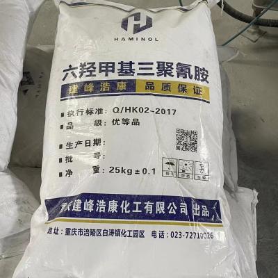 中国 高い接着強さ25kg ヘキサメチロールのメラミン白い粉 販売のため
