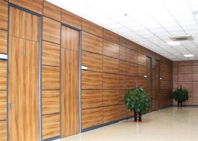 China Office Acoustic Wooden Partition With Sliding Door Multifunction for sale