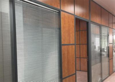 China Anodized Frame Office Wooden Partitions Noise Cancelling Room Divider for sale