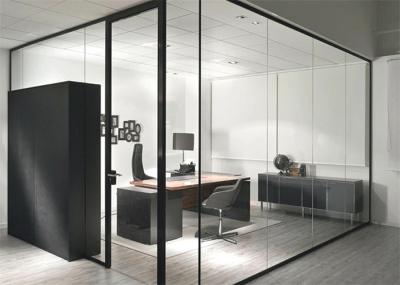 China Popular Modern Office Glass Partition Walls Office Space Seperation for sale