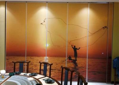 China Painting Operable Wall Partitions Floor To Ceiling Room Divider Wall for sale