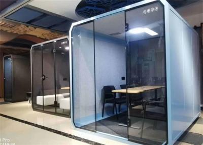 China Silence Meeting Portable Soundproof Booth Multifunction With 6 Seating for sale
