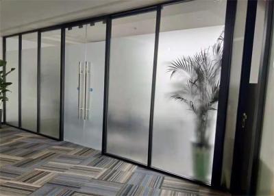 China Factory Custom Office Room Divider Aluminum Frame Single Glass Partition Wall for sale