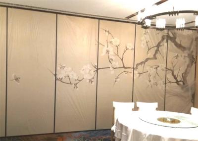 China Customized Printing Sliding Hanging Room Dividers Wall Partition For Hotel for sale