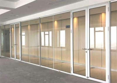China Movable Full Height Glass Walls Partitions With 10mm Glass Thickness for sale