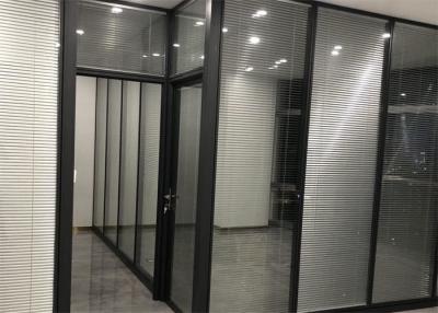 China Fire Rated Office Glass Partition Walls Commercial Furniture 80mm Thickness for sale