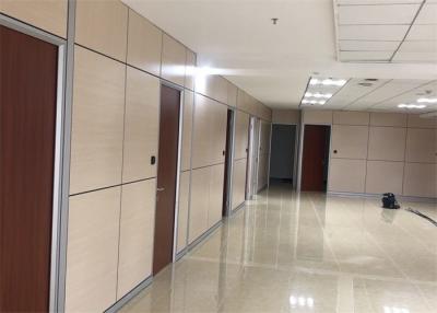 China Interior Office Wooden Partitions Full Height Partition Wall 85mm Thickness for sale