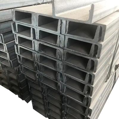 China AISI Carbon Steel U Shaped Steel Channel Galvanised U Channel For Engineering for sale