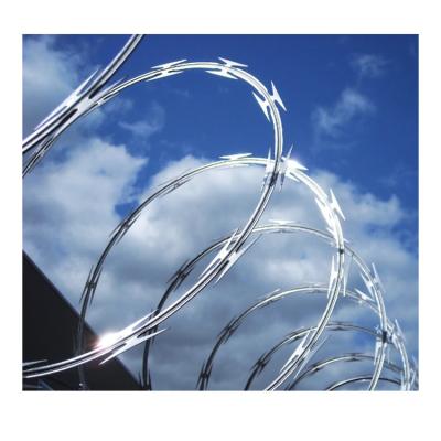 China Factory Direct Sales Barbed Concertina Fencing Wire Price High Strength Razor Barbed Wire Mesh for sale