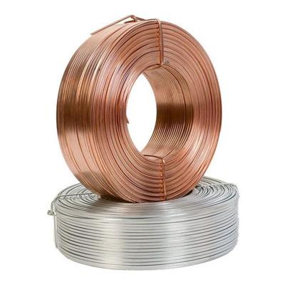 China Professional China Manufacturer Copper Coated Galvanized  Flat Stitching Wire for Corrugated Box Carton for sale