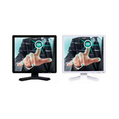 China Black 1280 X 1024 17 Inch Industrial Touch Monitor LCD Resistive Single Point for sale
