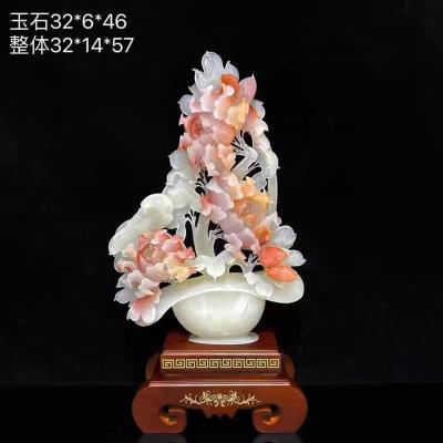 China Natural Hand Carved Jade Customized Jade Handmade Sculpture for sale