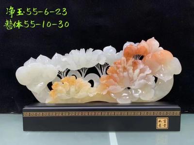 Chine Jade Carved Jade Pieces Customized naturelle élégante Jade Handiwork Arts And Crafts à vendre