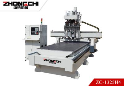 China ZC-1325H4 CNC-Schneidmaschine Vierköpfige CNC-Holzschnitzmaschine zu verkaufen