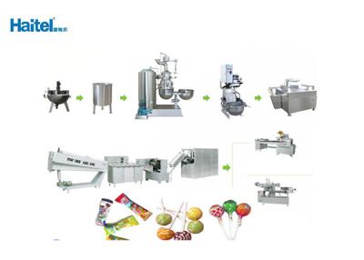 China 250kg/H Lollipop Candy Making Machine 304 Stainless Steel Lollipop Production Line for sale