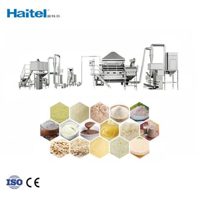 China Instant Baby Food Oats Flakes Making Machine 22kw Nutritional for sale