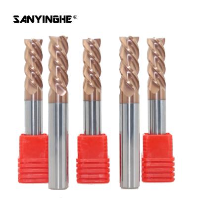 China HRC55 HRC60 4 Flutes Carbide Square End Mill Cutters For Cast Iron for sale