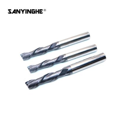 China 2 Flute Carbide Square End Mill Cutter CNC Hard Milling End Mills for sale