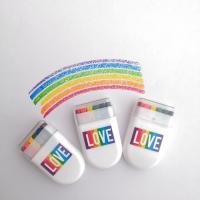 Quality LGBT Rainbow Body Painting Supplies FanBrush for Gay Pride Celebrations for sale