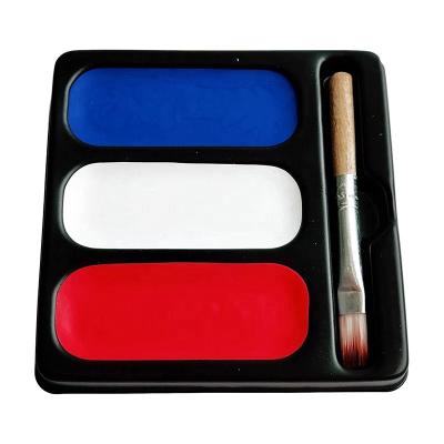 China USA Colors Mini Body Face Paint Makeup Face Painting Palette for America's Patriotic Events Sport Activity for sale