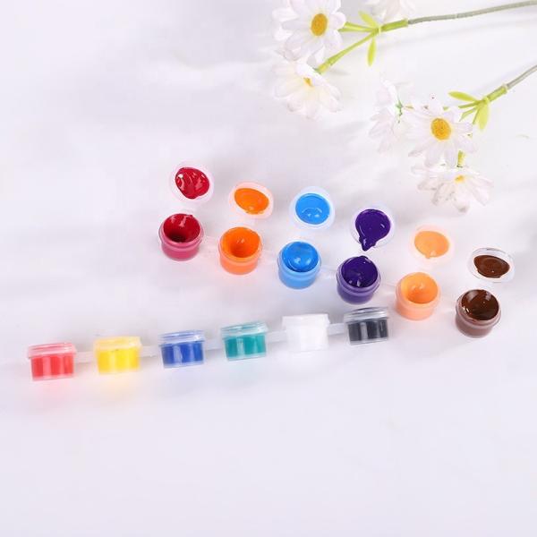Quality 3ml Acrylic Paint Colors Brush Sets for Kids Adults Artists Canvas Crafts Wood for sale