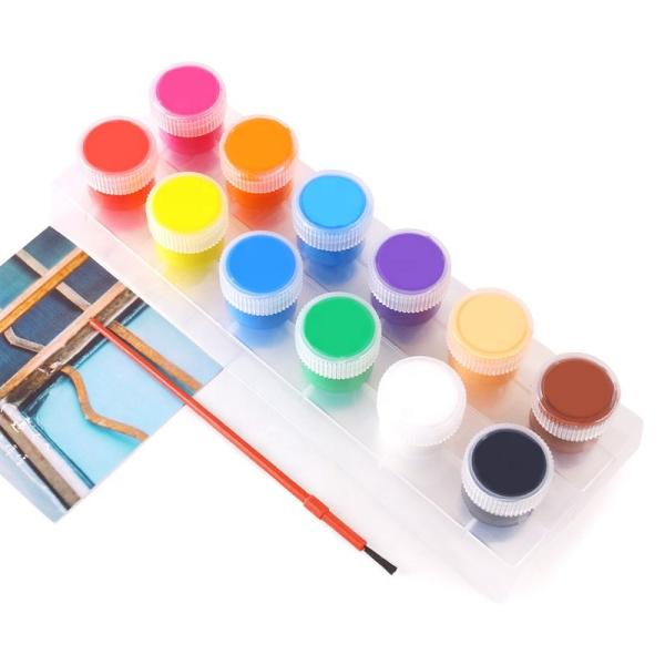 Quality 6/12 Colors 20ML Acrylic Color Paint Set 0.7 fl.oz Paint Pots for Arts Crafts School Painting Supplies Use Paint Set for sale