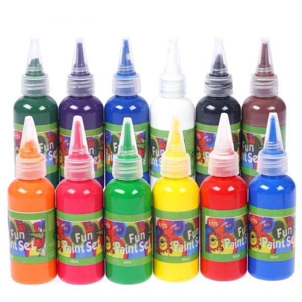 Quality 24 Colors Chinese Watercolor Paints Acrylic Paint Bulk Rich Pigments and Non Toxic for Kids Adults Parties Students Classroom for sale