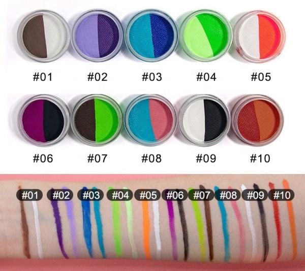 Quality Rainbow Makeup Eyeliner Cream Face Paint Proof Eyeliner Gel Set Parties Cosplay for sale