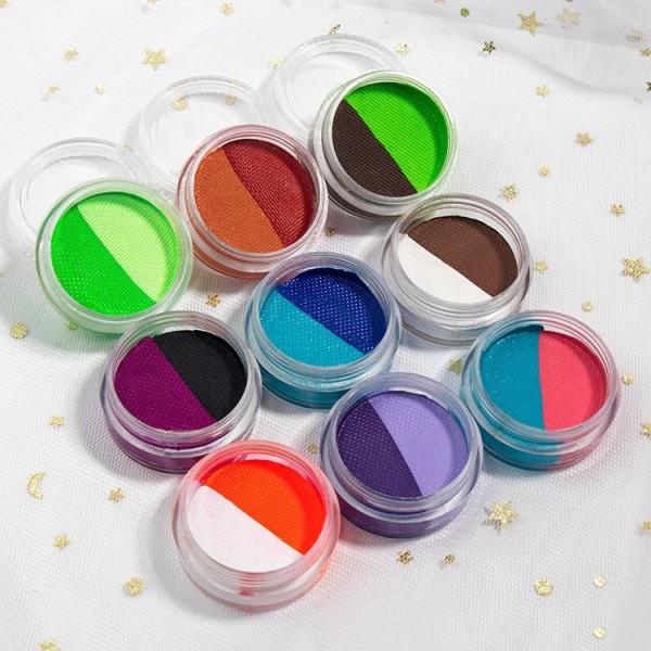 Quality Rainbow Makeup Eyeliner Cream Face Paint Proof Eyeliner Gel Set Parties Cosplay for sale