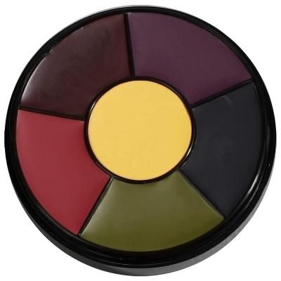 China Halloween FX Party 6 Color Bruise Wheel Oil-based Cosplay Face Body Painting Palette Theatrical Makeup for sale