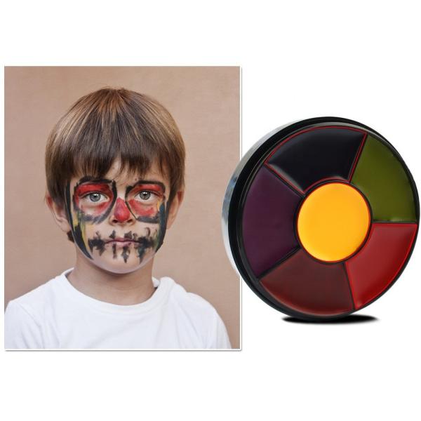 Quality Halloween FX Party 6 Color Bruise Wheel Oil-based Cosplay Face Body Painting for sale
