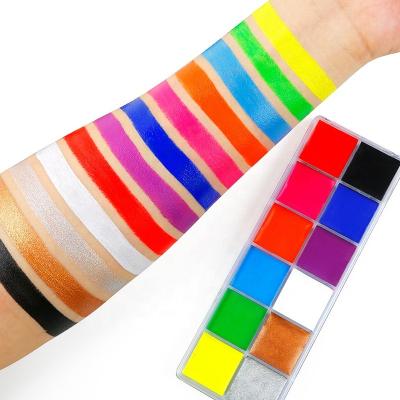 China 12 Color SFX Makeup Kits UV Neon Face Paint for Adults and Kids Ideal for Halloween Costume Art Party for sale