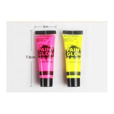 China 10ML/25ML Neon Nights UV Body Paint Set Fluorescent Face Paint Brightest Glow Under UV for Party Cosplay for sale