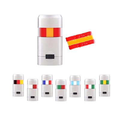 China Spain flag Hot sales Customized color national flag face paint stick for football fans Safe Non Toxic for sale