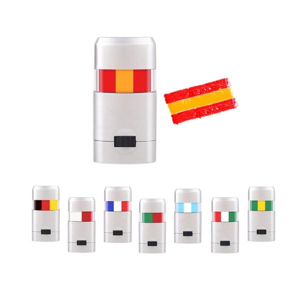 Quality Spain flag Hot sales Customized color national flag face paint stick for football fans Safe Non Toxic for sale