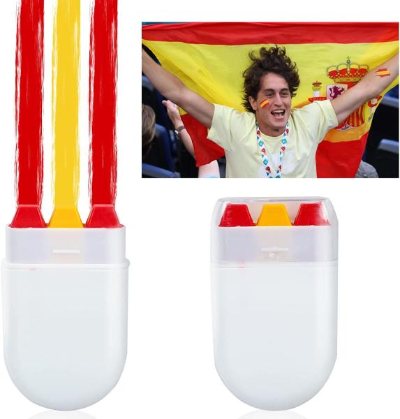 Quality Spain flag Hot sales Customized color national flag face paint stick for for sale