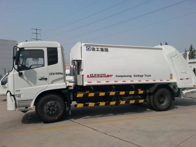 China Garbage Compactor Truck, self dumping Rear loader garbage trucks for sale