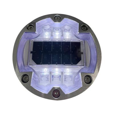 China Embedded Solar Underground Light IP68 Aluminum Casing 6 Screws LED Road Studs for sale