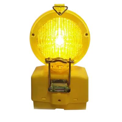 China 5mm LED IP65 Waterproof Solar Barricade Light , Yellow Warning Light for sale