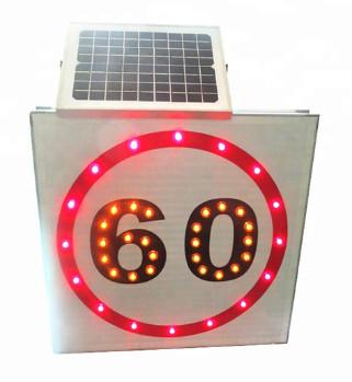 China CE Approvel 1000 Meters Speed Limit Ahead Sign High Luminance for sale