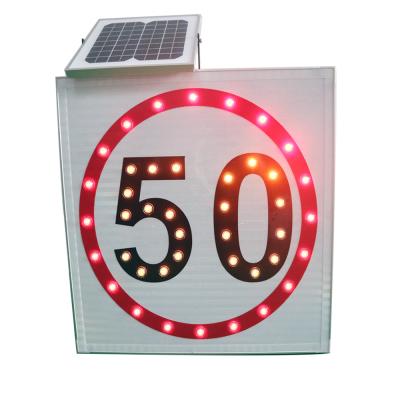 China High Efficiency IP55 Protect Level 600mm Speed Limit Road Sign , 50 Mph Road Sign for sale