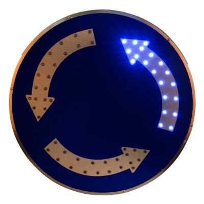 China 600mm Roundabout Solar Powered LED Flashing Lights Waterproof for sale
