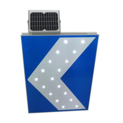 China Durable Reflective LED 600mm 3W Solar Chevron Sign For Highway for sale