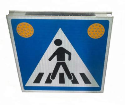 China RoHS Approve 65mm Solar Pedestrian Crossing Sign For Pavement for sale