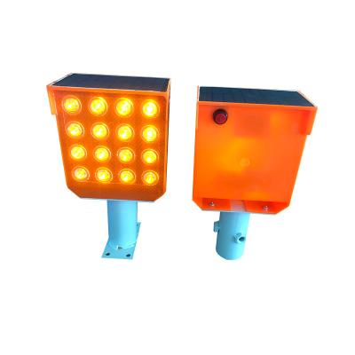 China Rohs Certified IP65 Level Solar Powered Blinking Lights Long Orange for sale