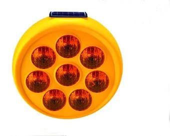 China Outdoor IP65 400mm Solar Traffic Light Blinker High Brightness for sale