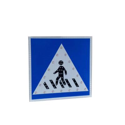 China IP55 Waterproof Solar Crossing Sign 5W Monocrystalline Lithium Battery for sale